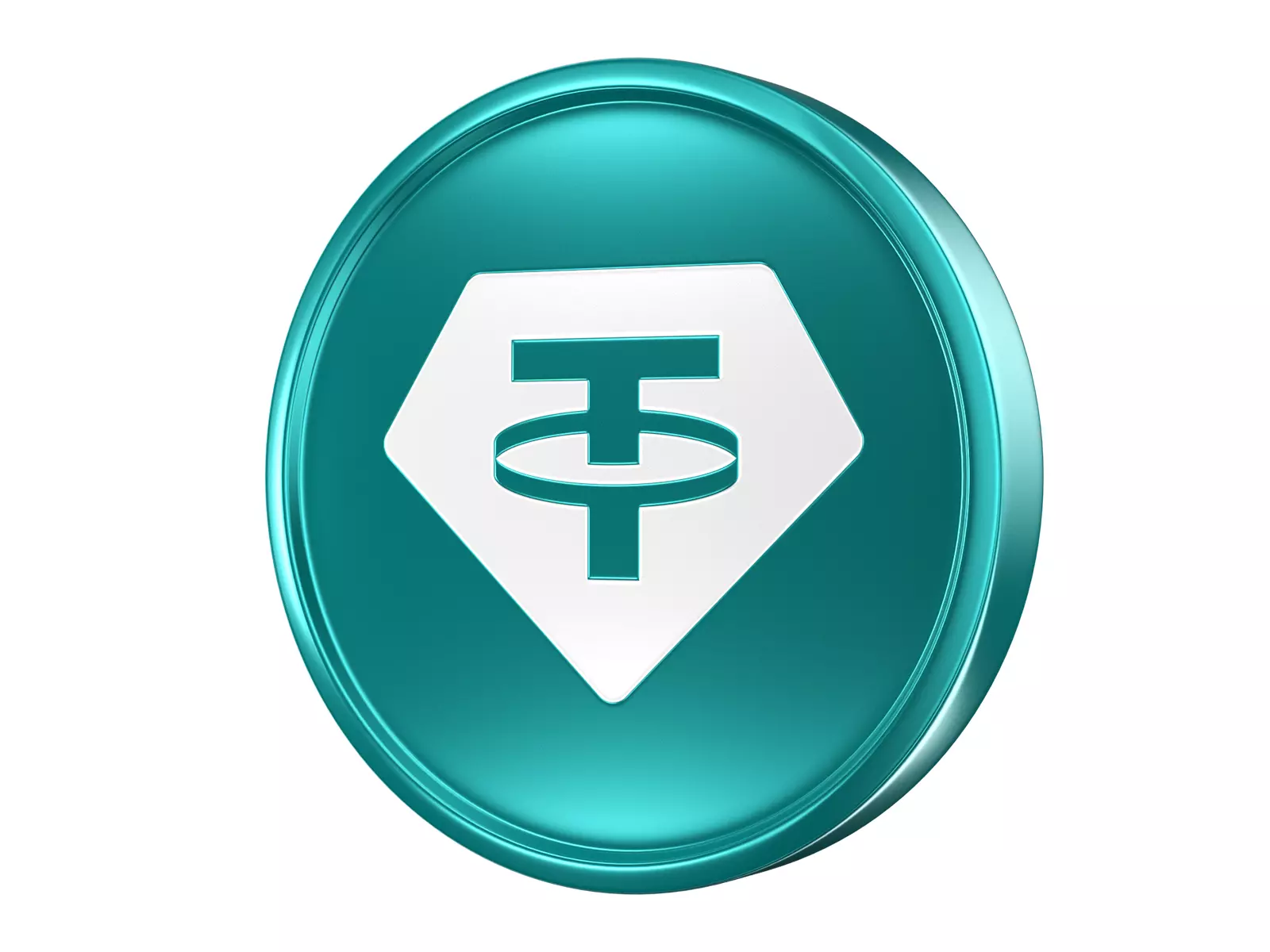 Tether USDT Coin 3D model