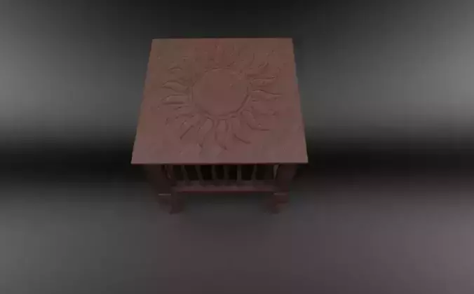 Table mid poly model