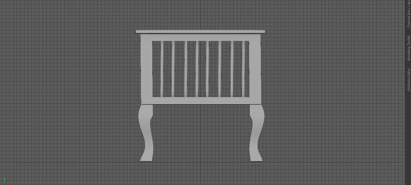 Table mid poly model 3D print model_4