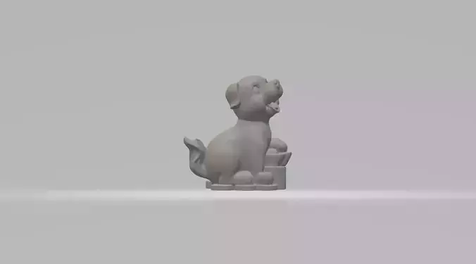 Chinese Zodiac - THE DOG - 12 Animal Designations 3D Model 3D print model