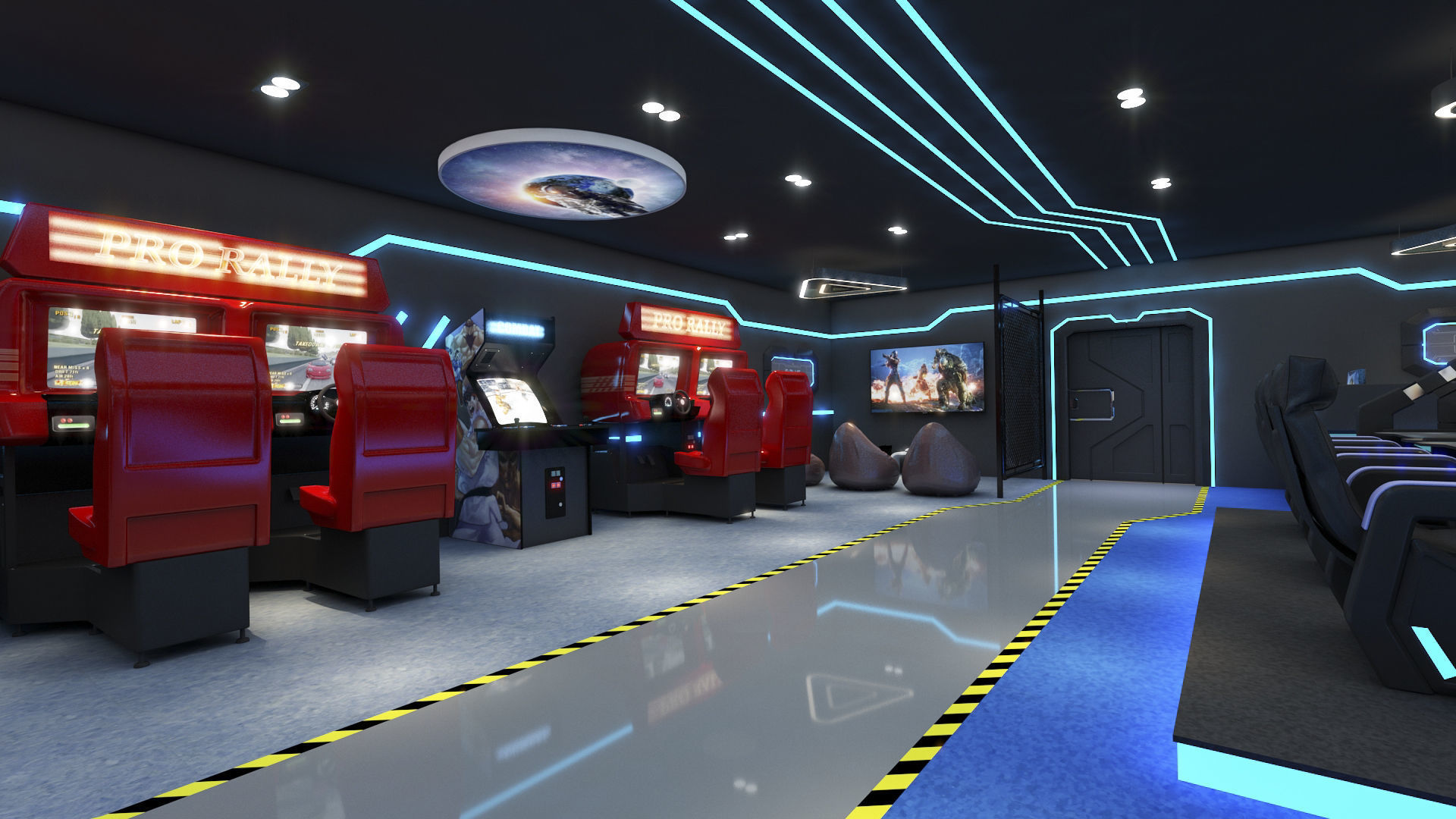  Esports Gaming Center 3D model_2