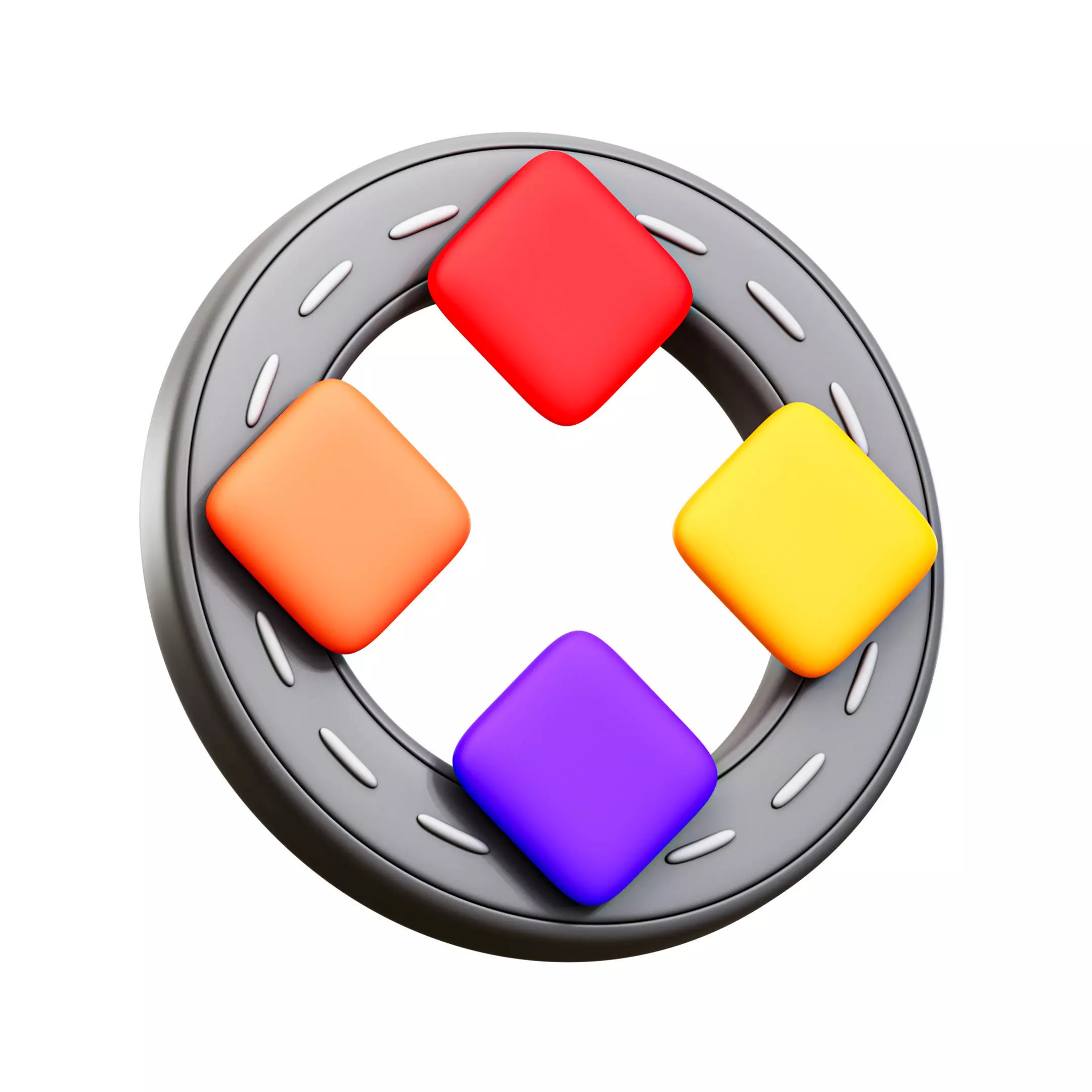 Road Map Infographic Low-poly 3D model_0