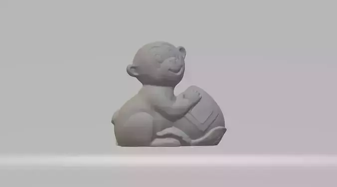 Chinese Zodiac - THE Monkey - 12 Animal Designations 3D Model 3D print model
