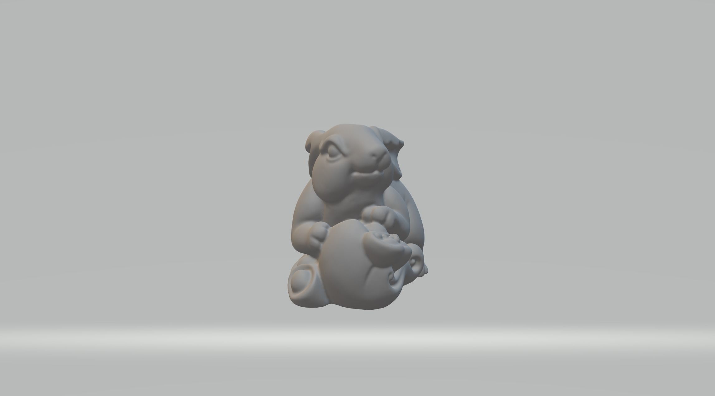 Chinese Zodiac - THE Rabbit - 12 Animal Designations 3D Model 3D print model_1