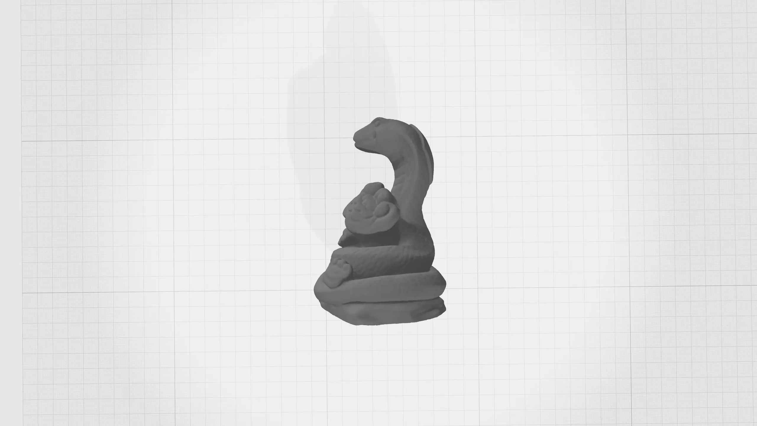 Chinese Zodiac - THE Snake - 12 Animal Designations 3D Model 3D print model_0