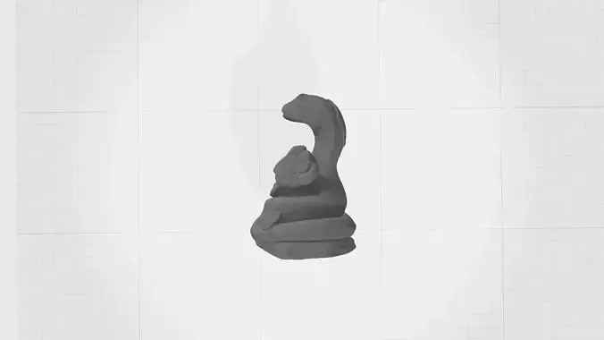 Chinese Zodiac - THE Snake - 12 Animal Designations 3D Model 3D print model