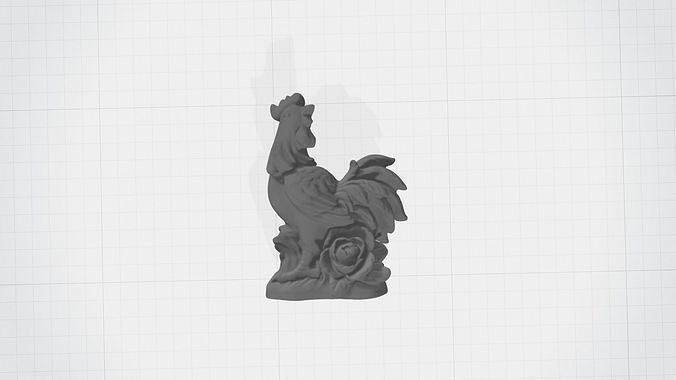 Chinese Zodiac - THE ROOSTER - 12 Animal Designations 3D Model 3D print model