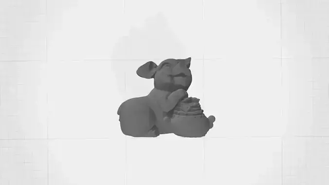 Chinese Zodiac - THE Pig - 12 Animal Designations 3D Model