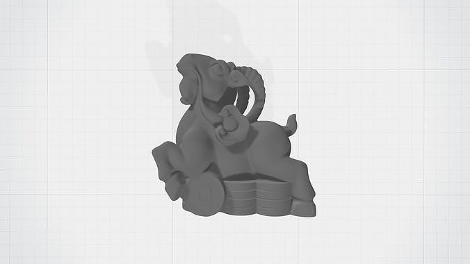 Chinese Zodiac - THE GOAT - 12 Animal Designations 3D Model 3D print model