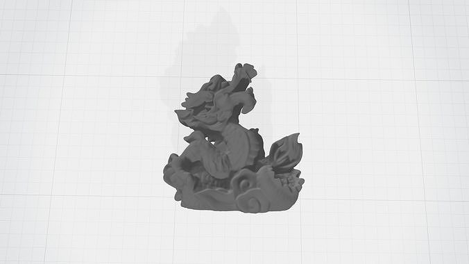 Chinese Zodiac - THE Dragon - 12 Animal Designations 3D Model 3D print model
