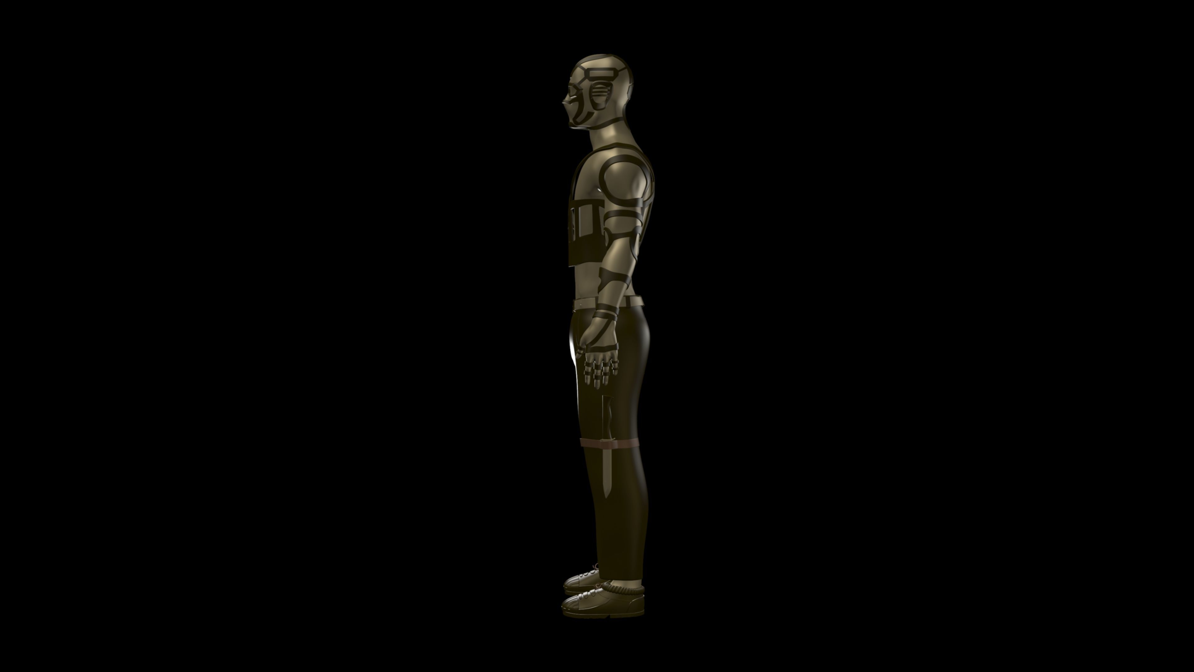 Robotic Hard Surface Character - RHSC1 3D print model_2