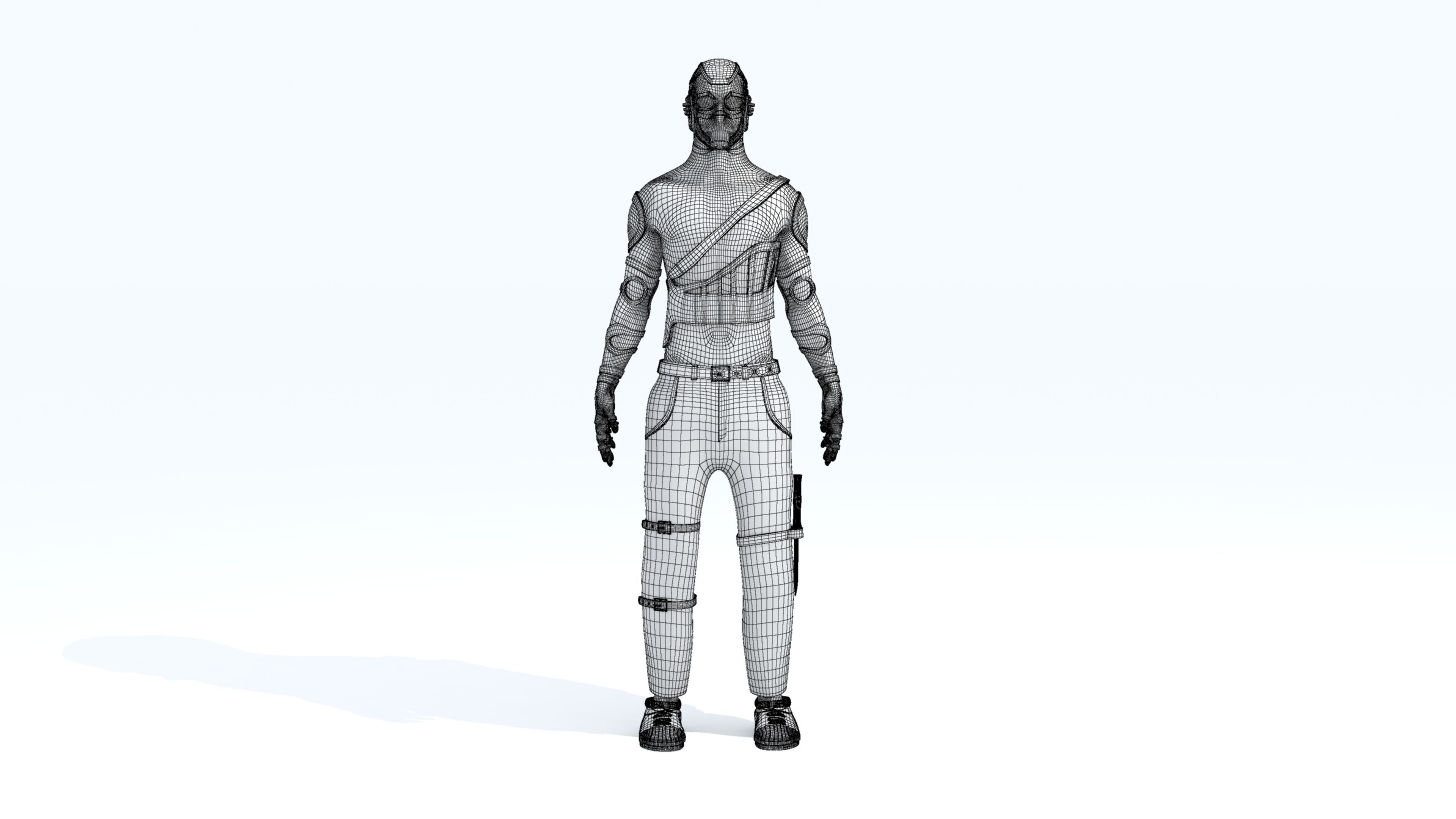 Robotic Hard Surface Character - RHSC1 3D print model_9