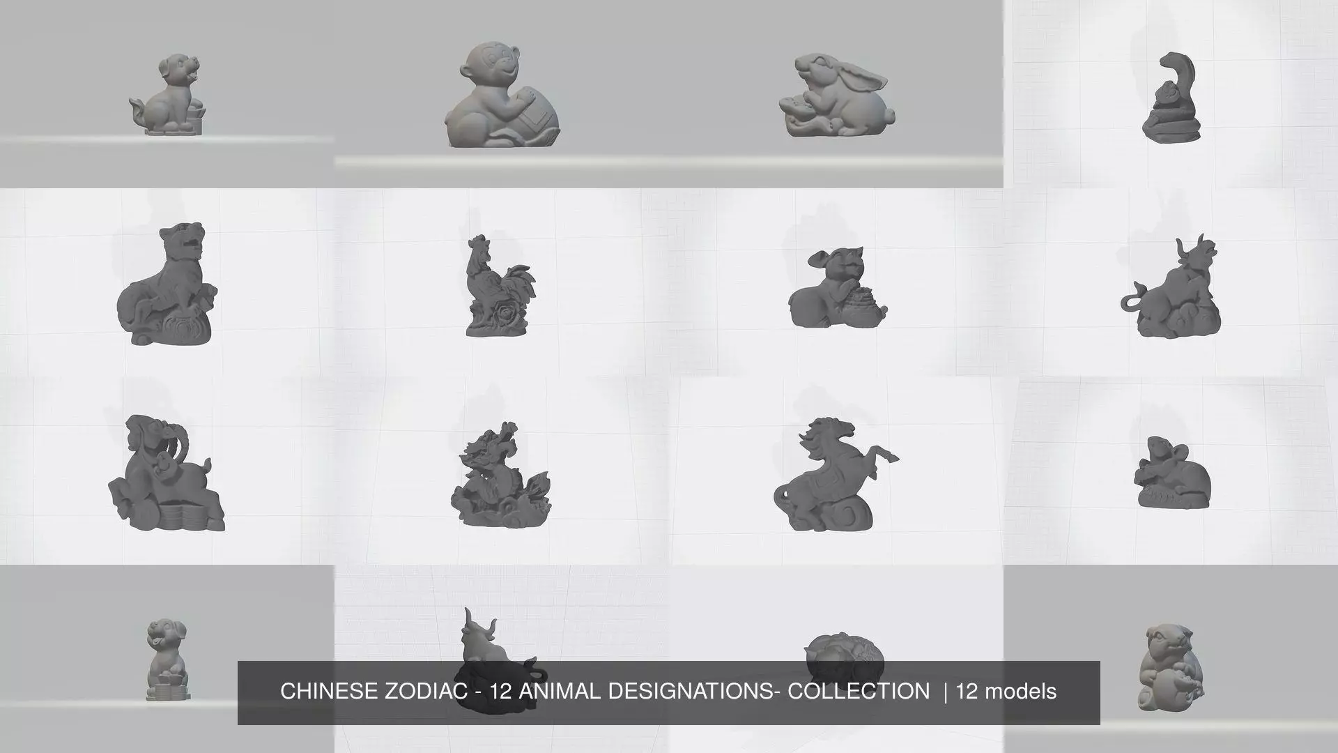 CHINESE ZODIAC - 12 ANIMAL DESIGNATIONS- COLLECTION _1