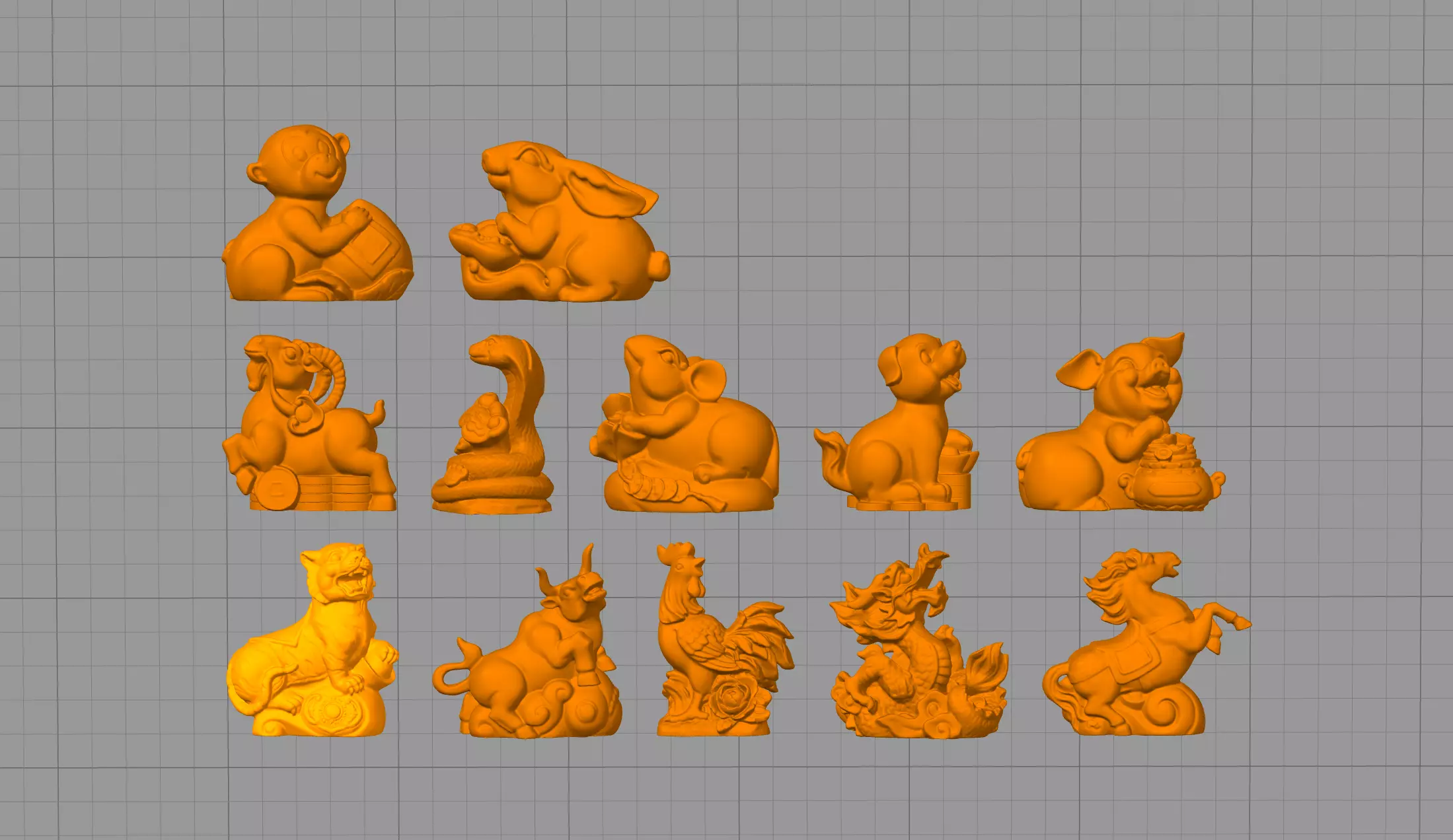 CHINESE ZODIAC - 12 ANIMAL DESIGNATIONS- COLLECTION _0