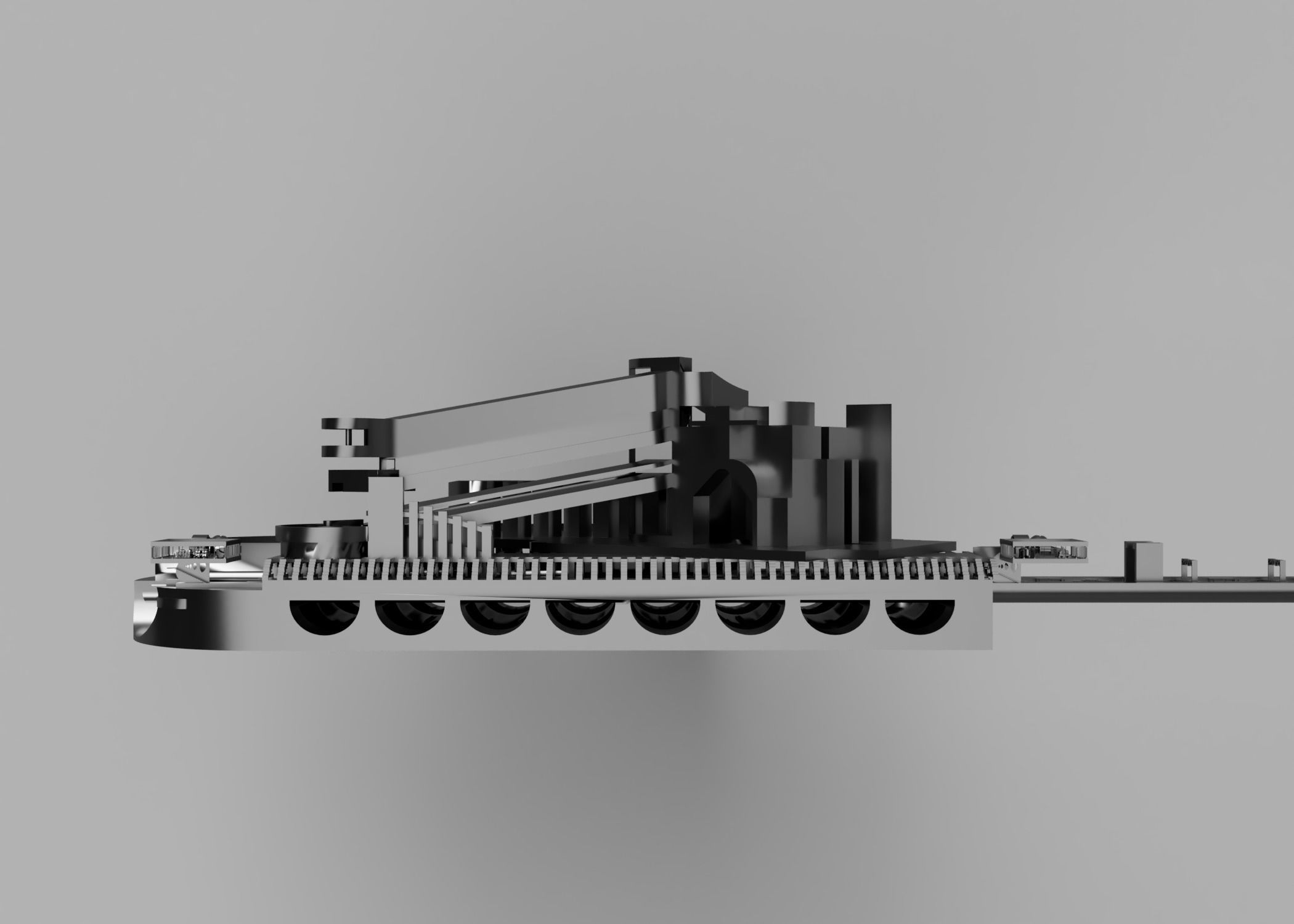 City 3d  Low-poly 3D model_5