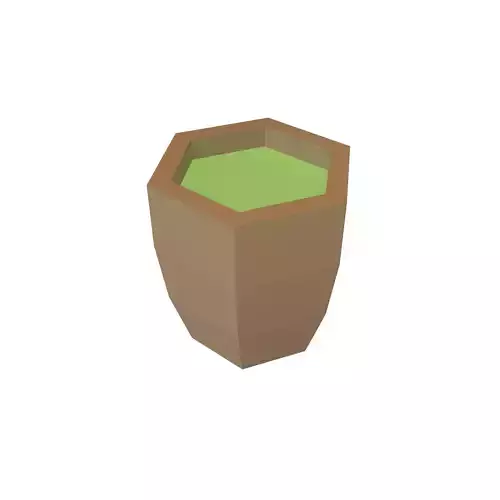 Low Poly Green Tea v1 001 Free low-poly 3D model