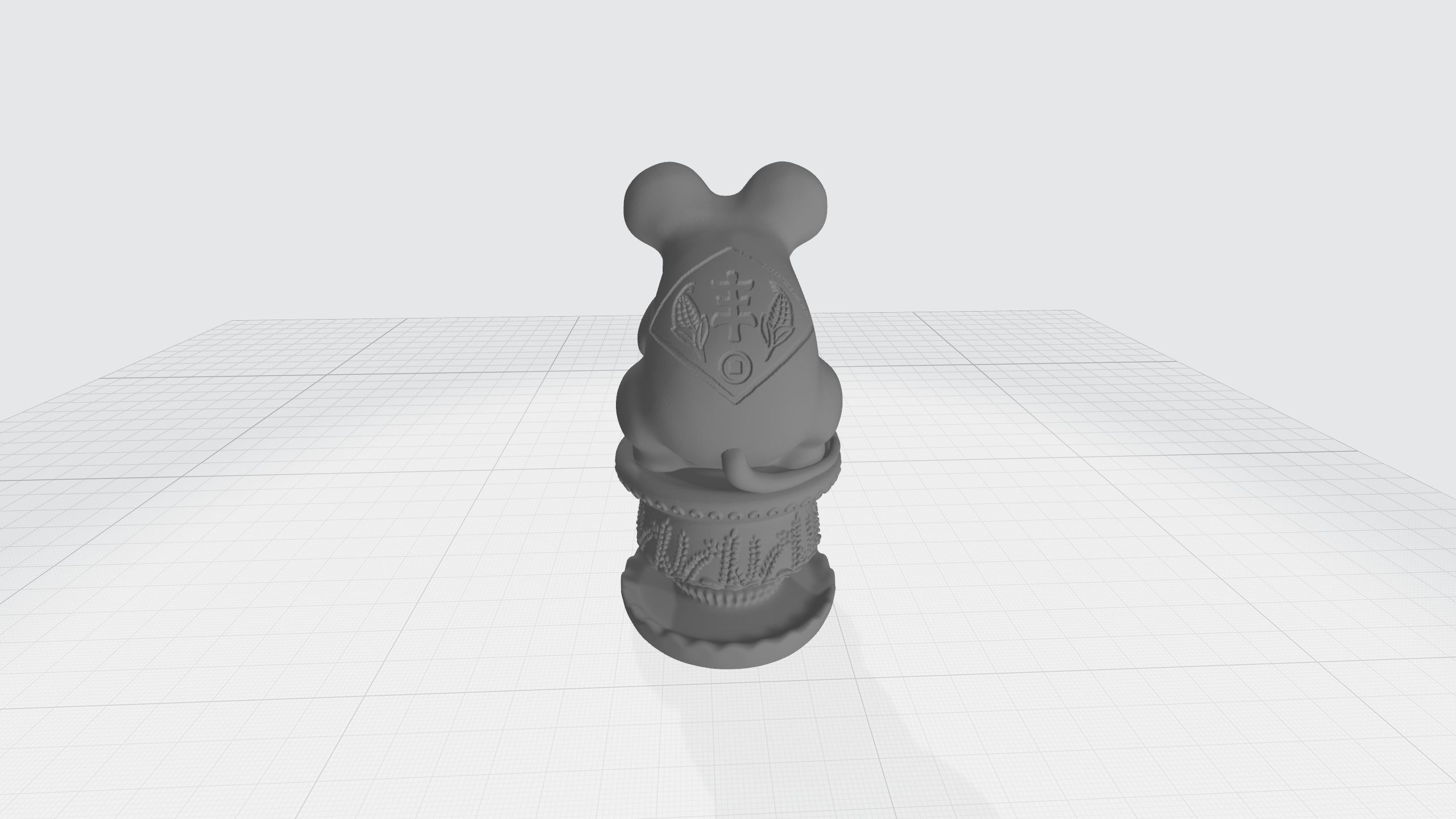 Chinese Zodiac - THE Mouse - 12 Animal Designations 3D Model 3D print model_1