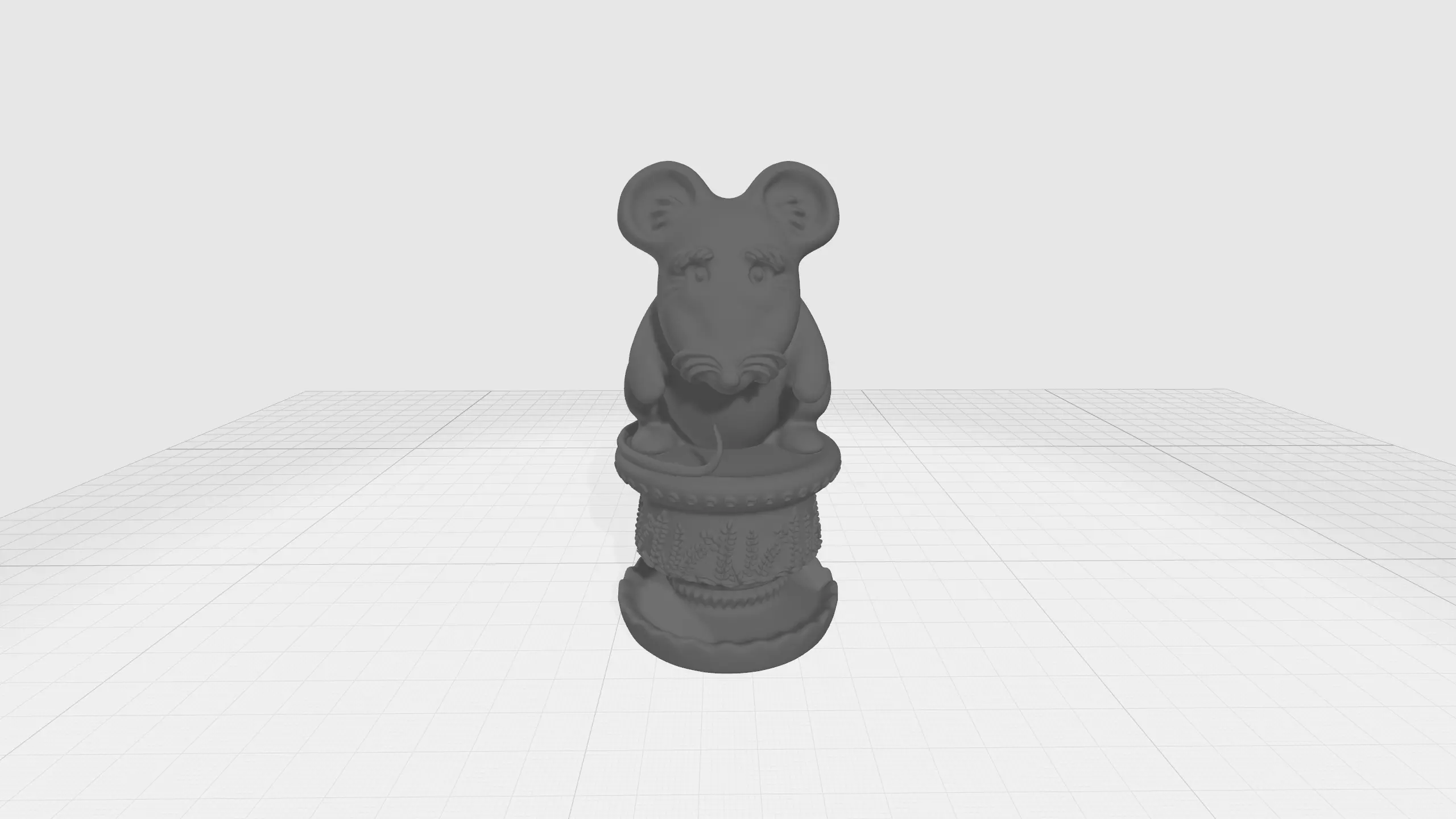 Chinese Zodiac - THE Mouse - 12 Animal Designations 3D Model 3D print model_0