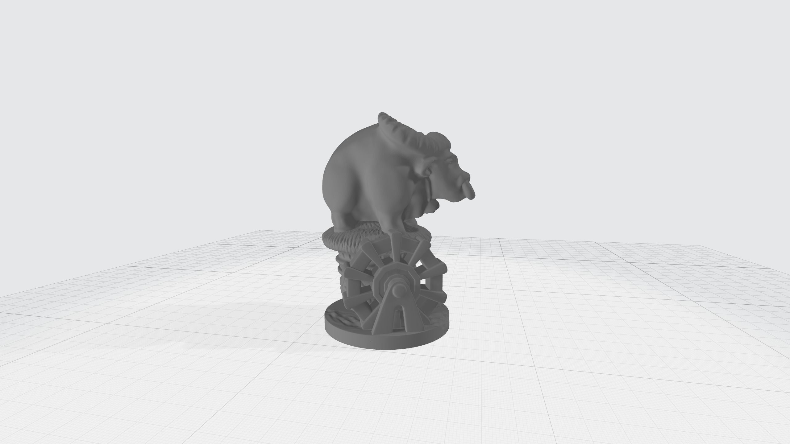 Chinese Zodiac - THE Buffalo - 12 Animal Designations 3D Model 3D print model_1