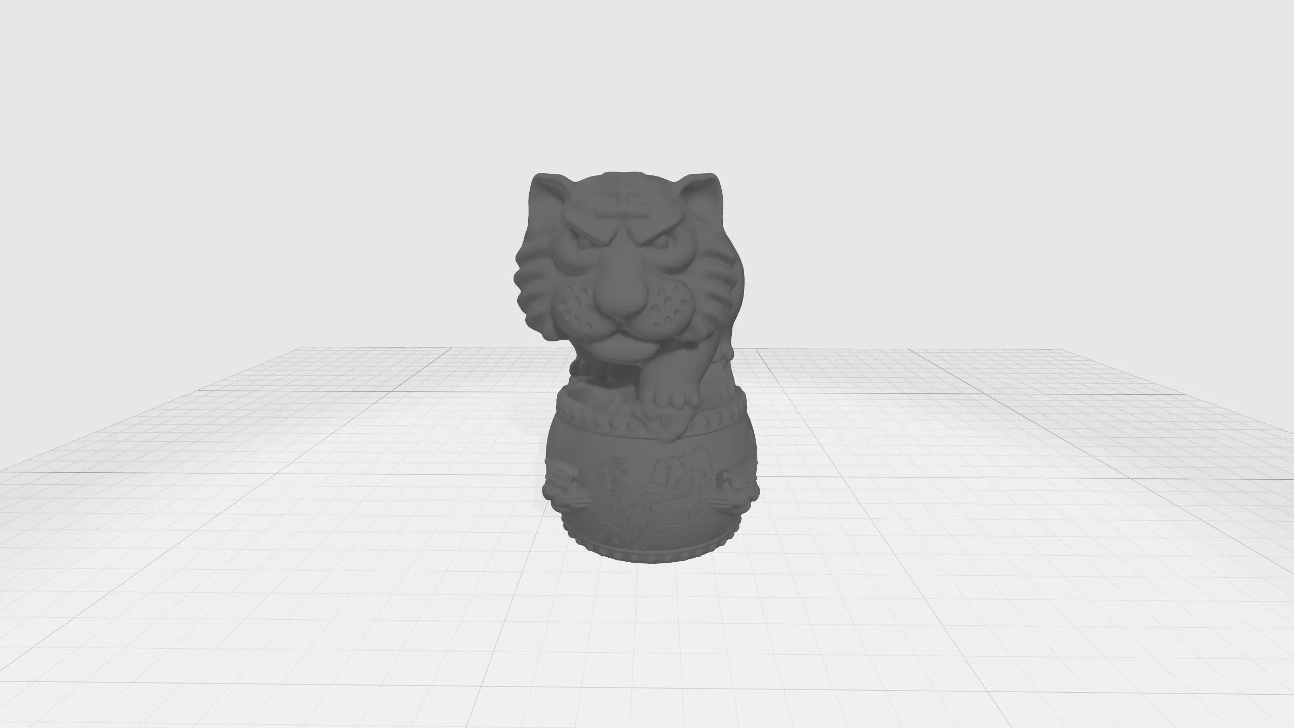 Chinese Zodiac - THE Tiger - 12 Animal Designations 3D Model 3D print model_0