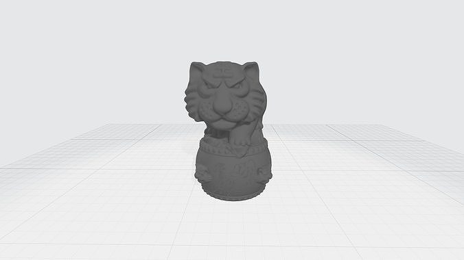 Chinese Zodiac - THE Tiger - 12 Animal Designations 3D Model 3D print model