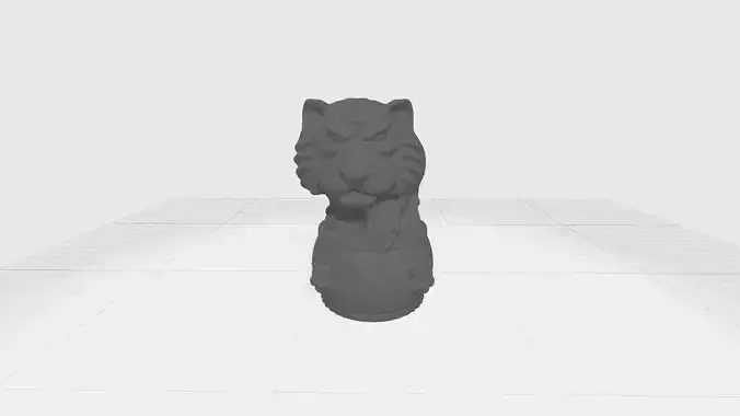 Chinese Zodiac - THE Tiger - 12 Animal Designations 3D Model