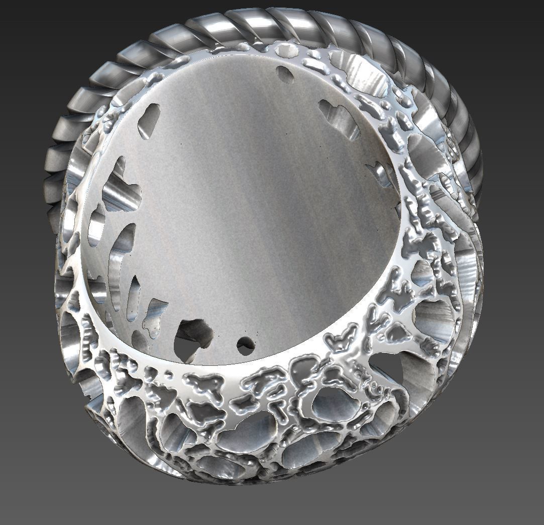Ring of the moon 3D print model_4