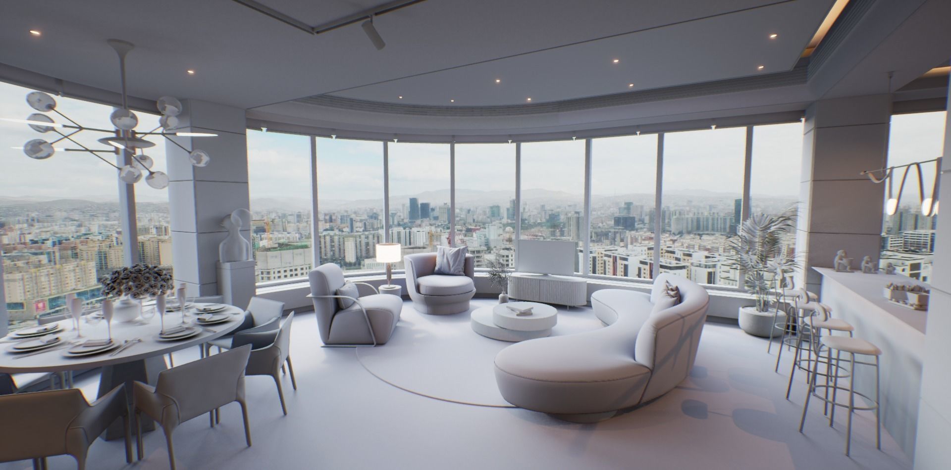 VR Apartment virtual showroom Unreal engine Low-poly 3D model_31