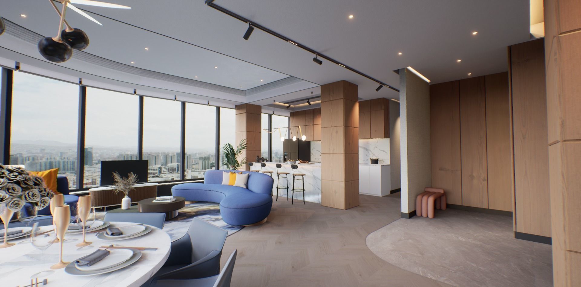 VR Apartment virtual showroom Unreal engine Low-poly 3D model_5