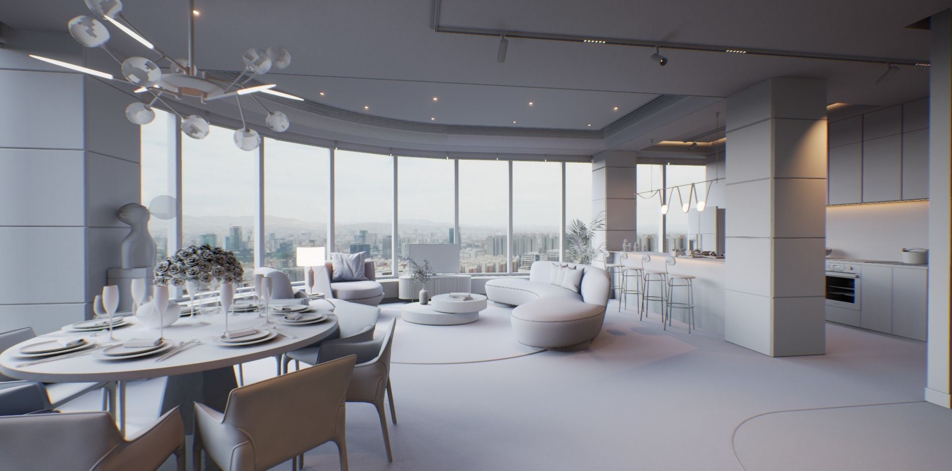 VR Apartment virtual showroom Unreal engine Low-poly 3D model_32