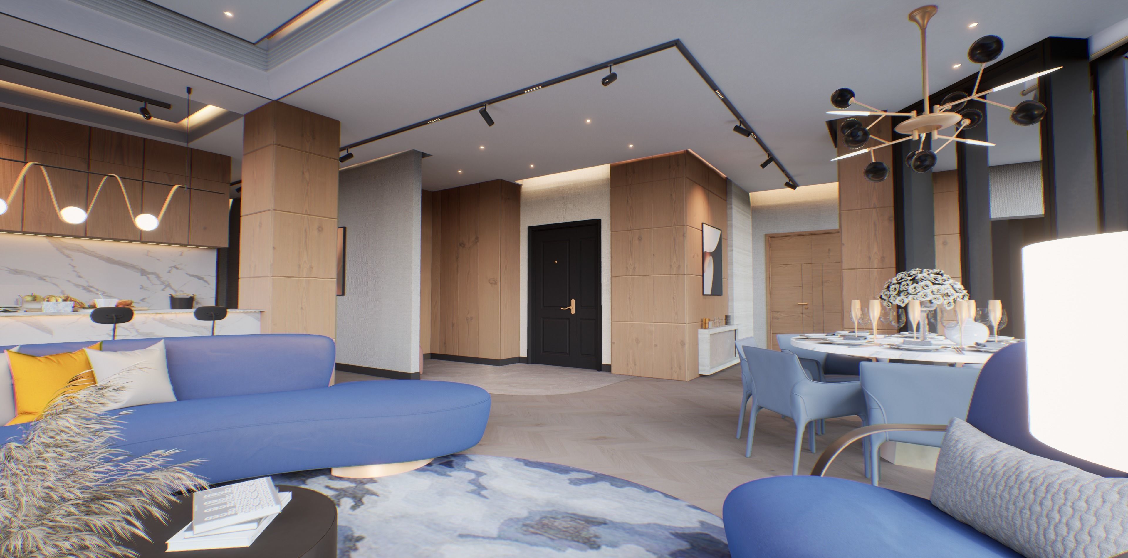 VR Apartment virtual showroom Unreal engine Low-poly 3D model_6