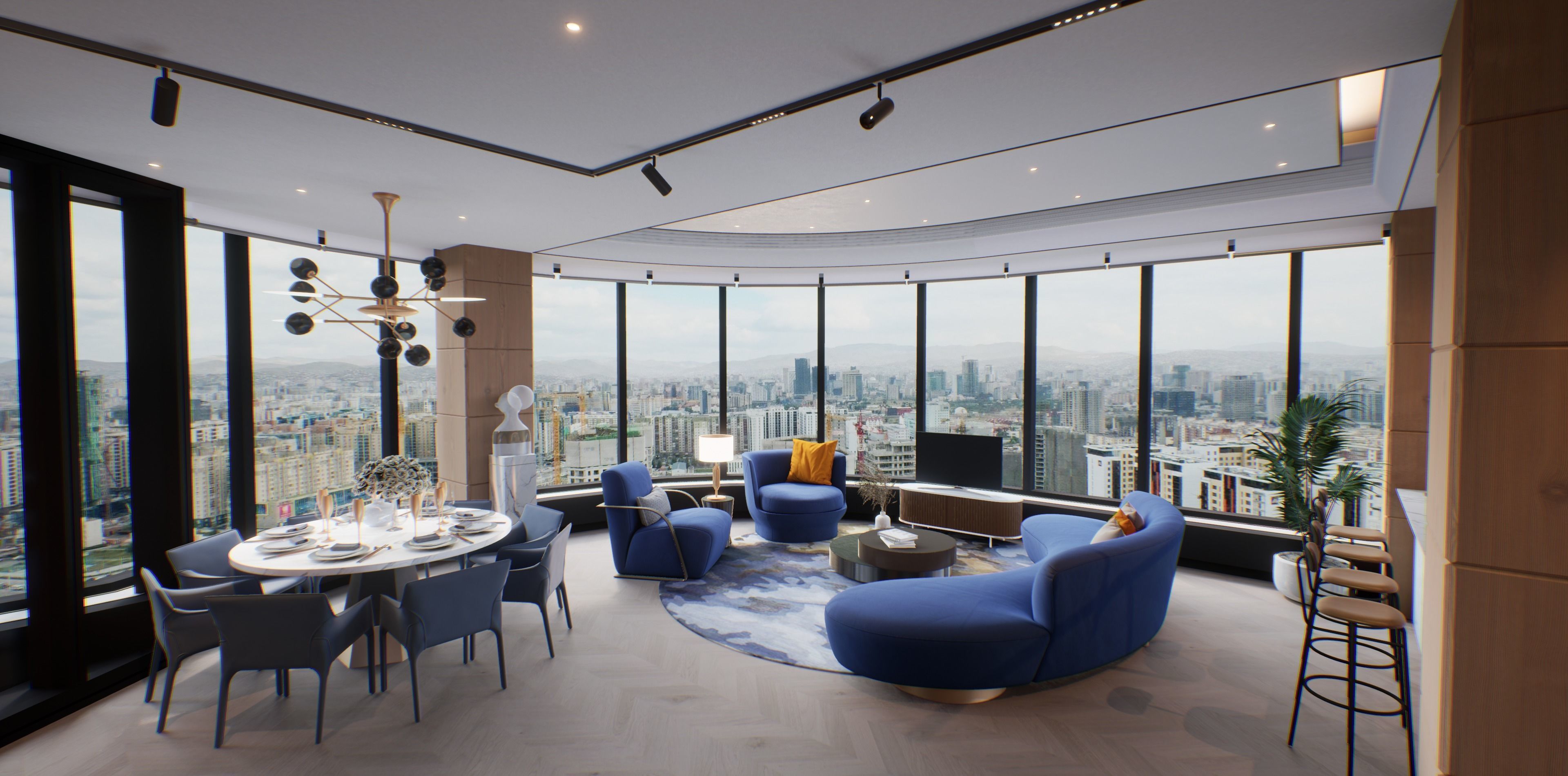 VR Apartment virtual showroom Unreal engine Low-poly 3D model_3