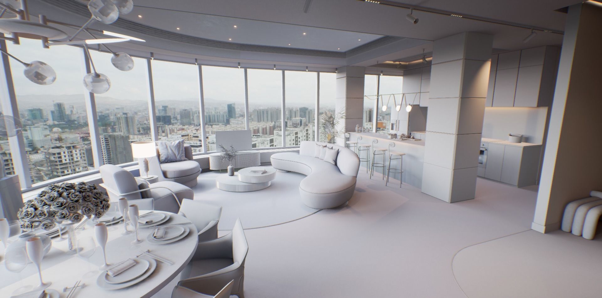 VR Apartment virtual showroom Unreal engine Low-poly 3D model_25