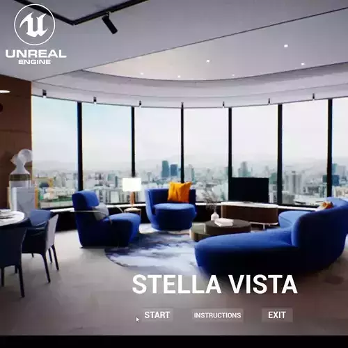 VR Apartment virtual showroom Unreal engine Low-poly 3D model