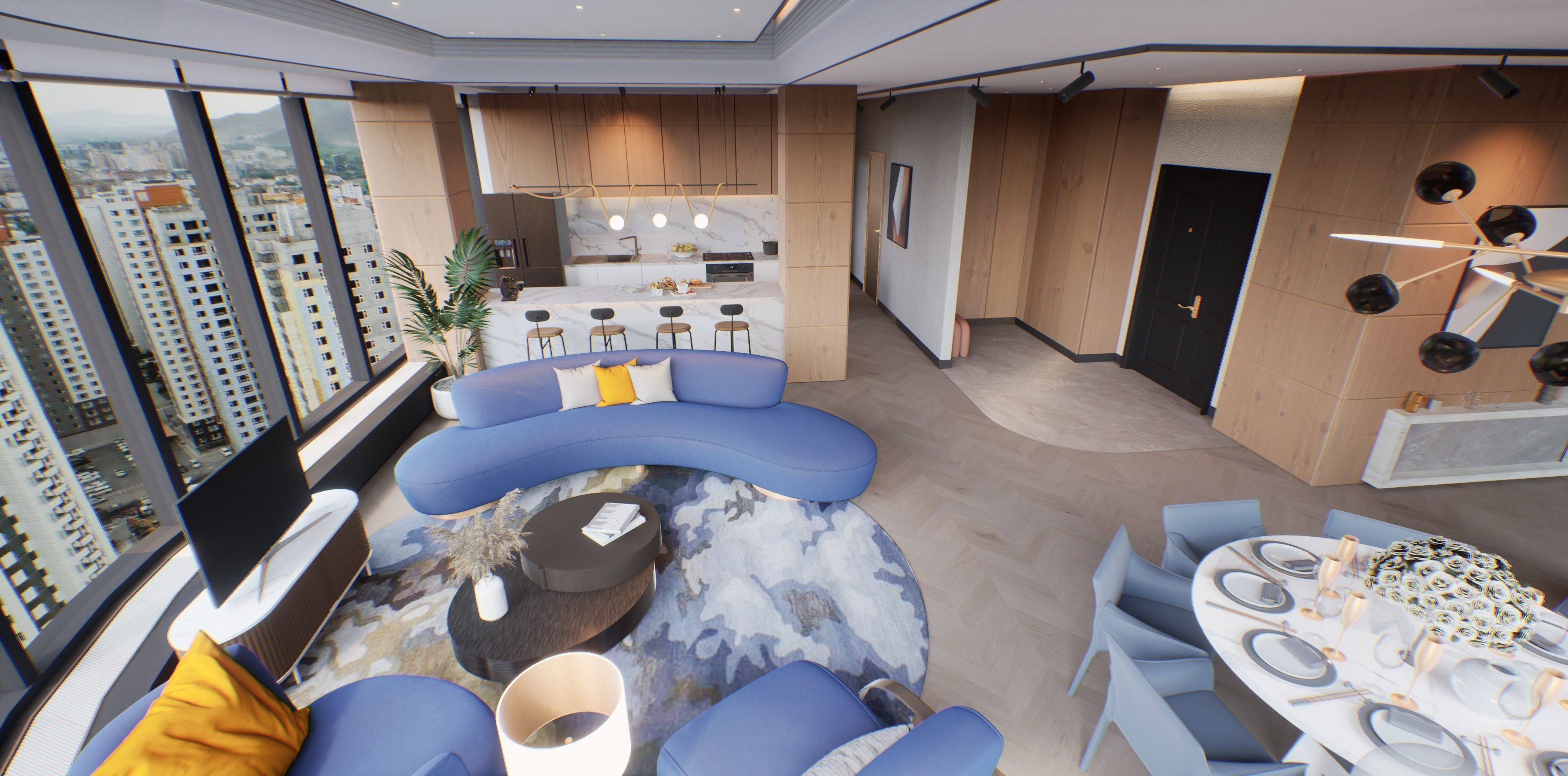 VR Apartment virtual showroom Unreal engine Low-poly 3D model_9