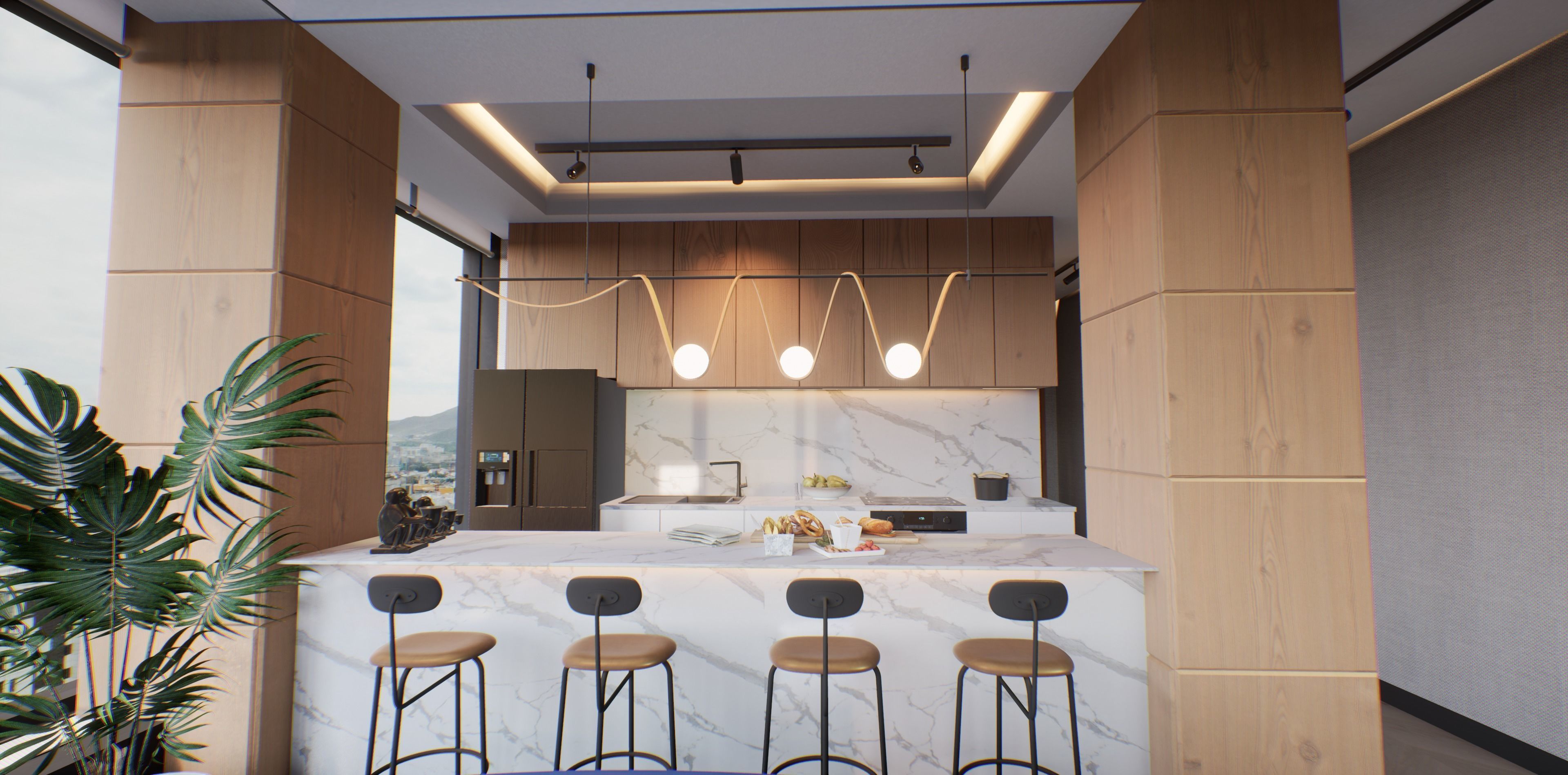 VR Apartment virtual showroom Unreal engine Low-poly 3D model_10