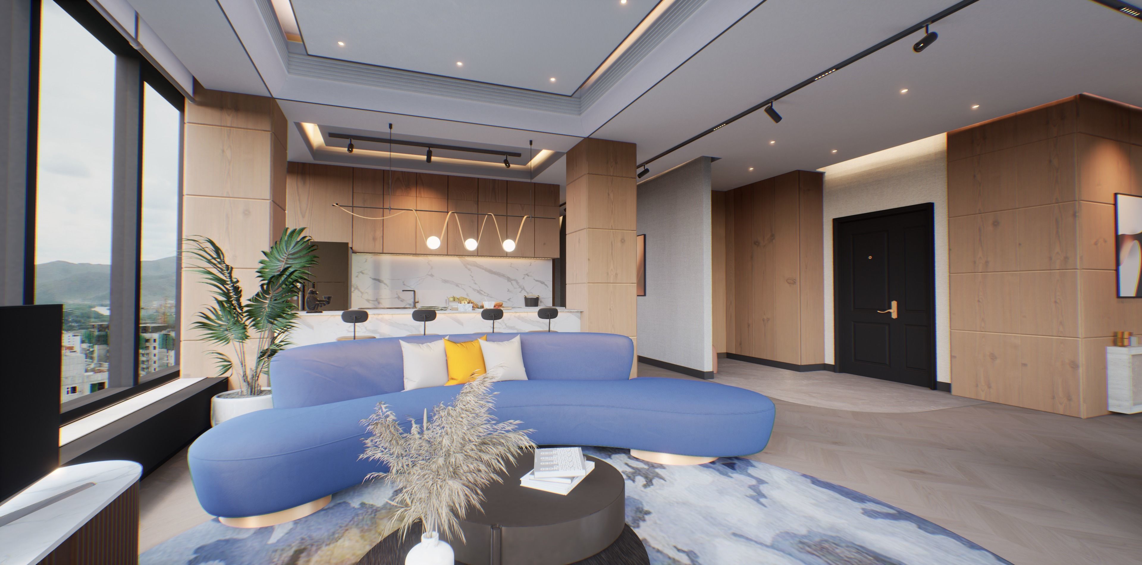 VR Apartment virtual showroom Unreal engine Low-poly 3D model_4