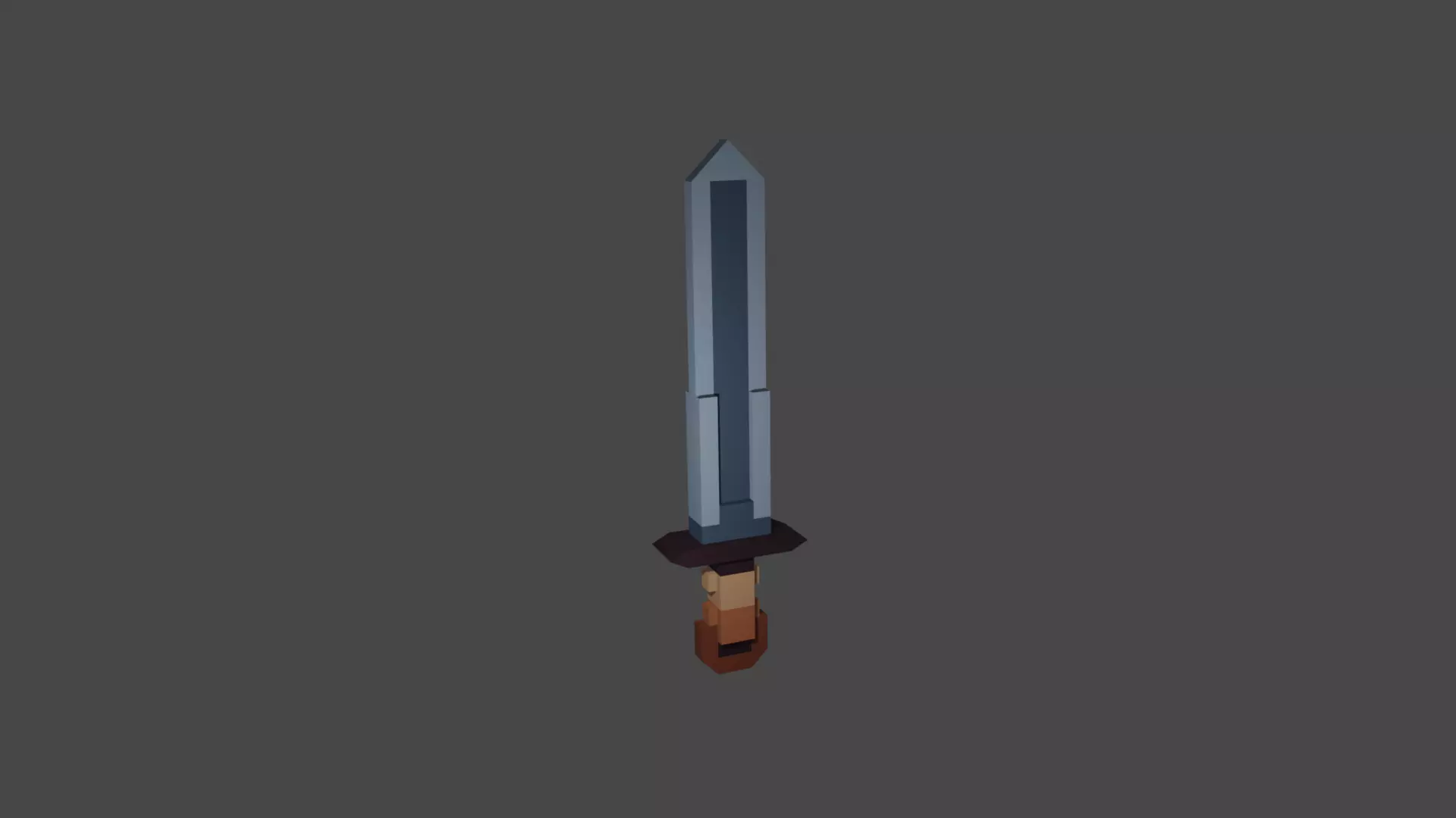 Low Poly Sword C 3D model_0