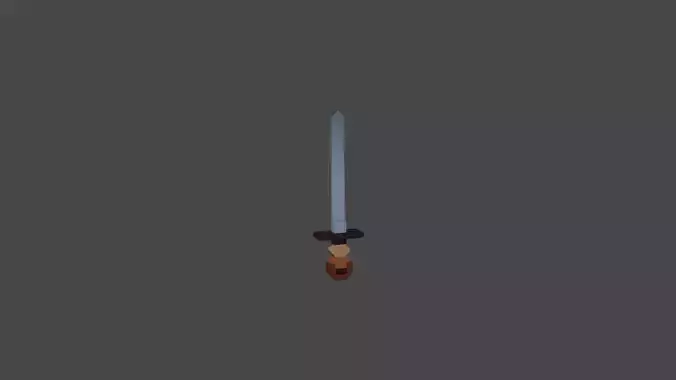 Low Poly Sword D Low-poly 3D model