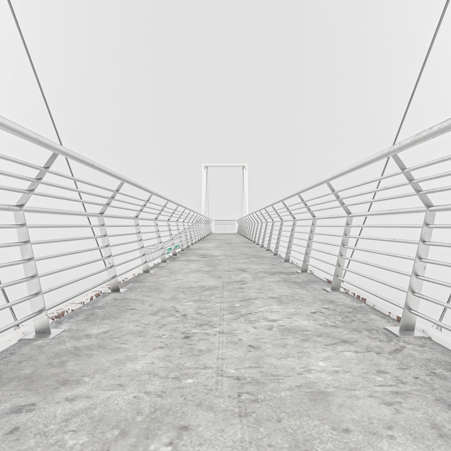 Pedestrian Bridge VOL 4 Low-poly 3D model_7