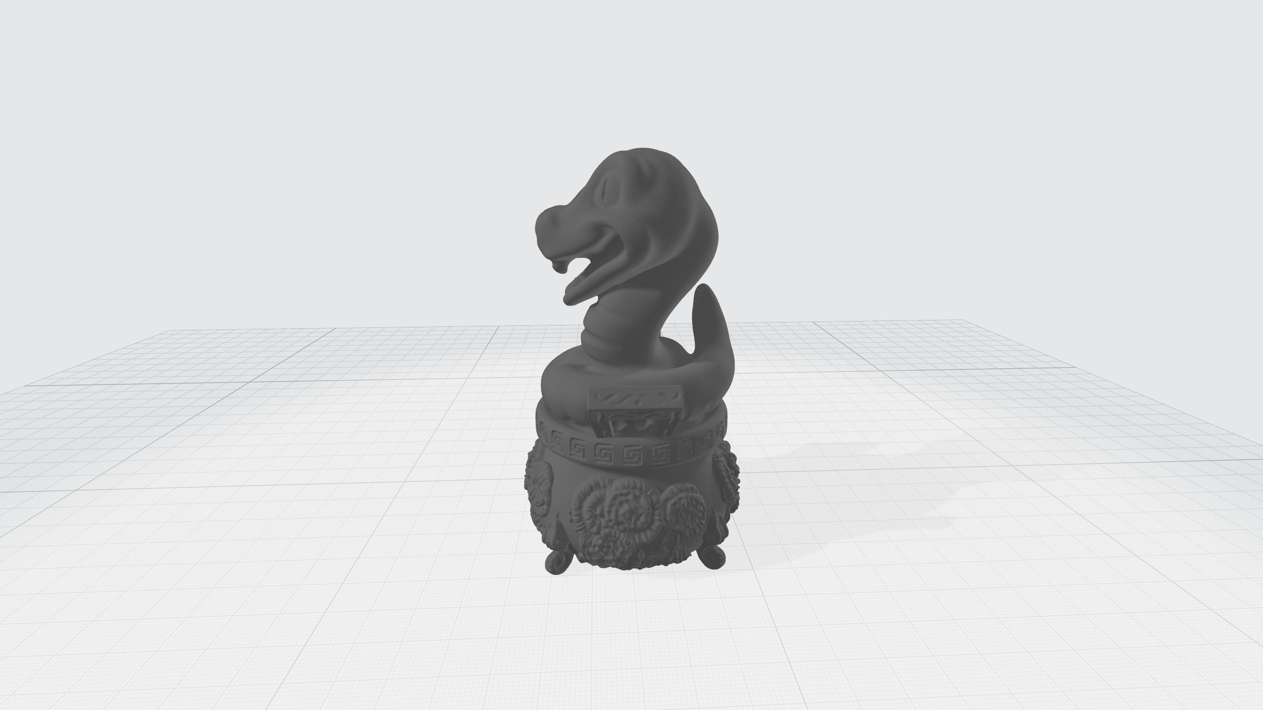 Chinese Zodiac - THE Snake - 12 Animal Designations 3D Model 3D print model_1