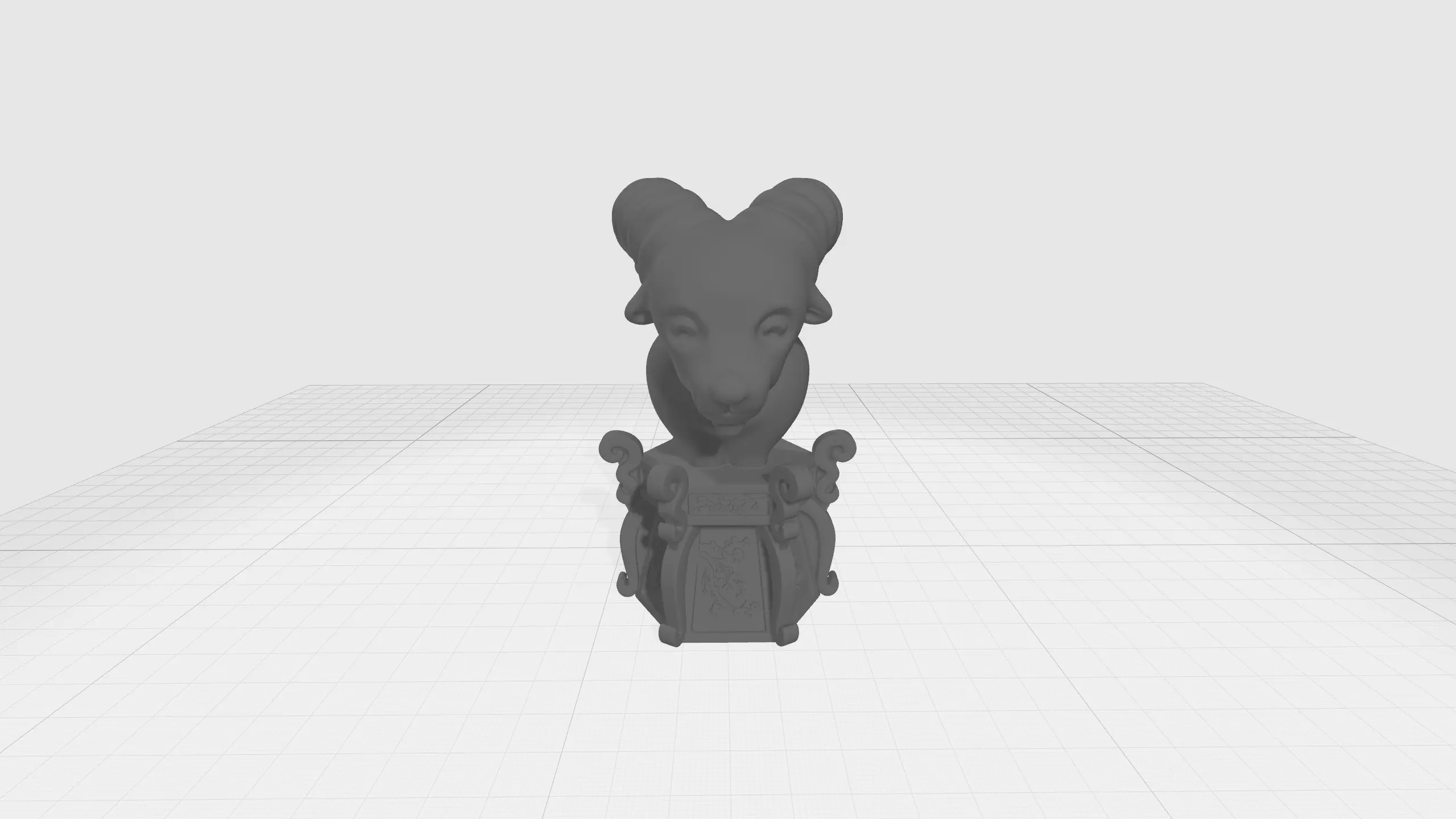 Chinese Zodiac - THE GOAT - 12 Animal Designations 3D Model 3D print model_0