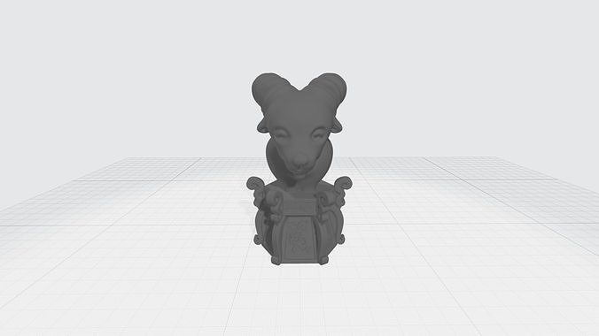 Chinese Zodiac - THE GOAT - 12 Animal Designations 3D Model 3D print model