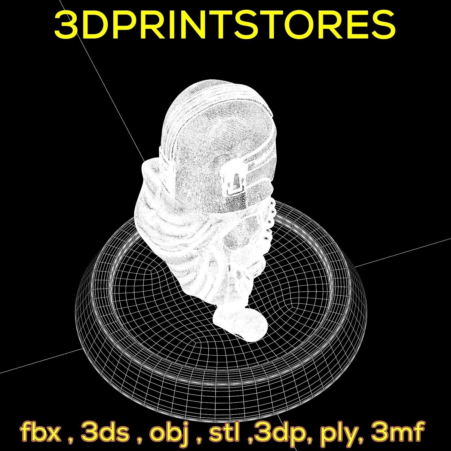 Mandalorian Chibi with base 3d print ready  3D print model_39