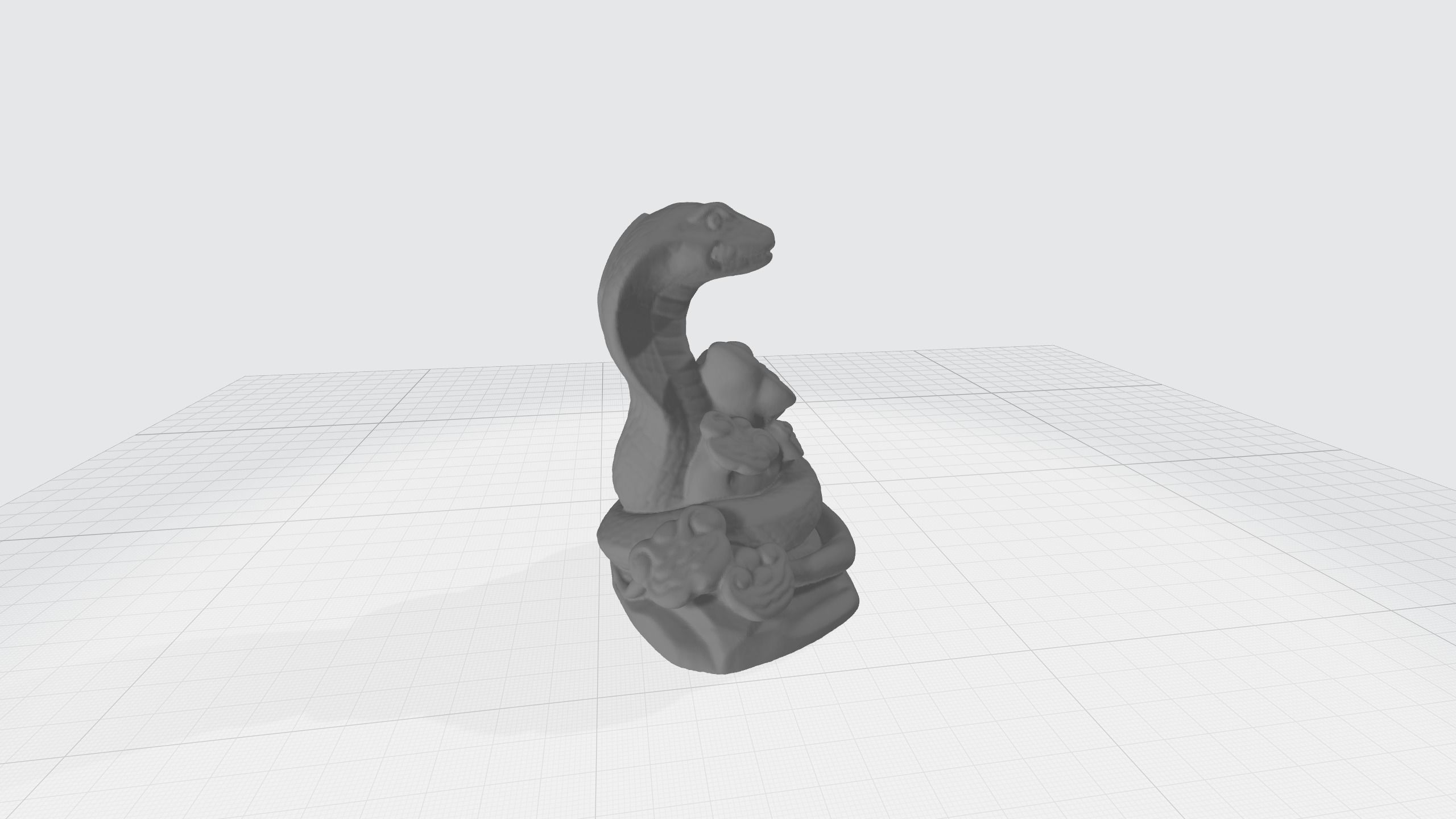 Chinese Zodiac - THE Snake - 12 Animal Designations 3D Model 3D print model_1