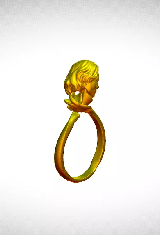 Ring scanned with jewelry scanner Free 3D model