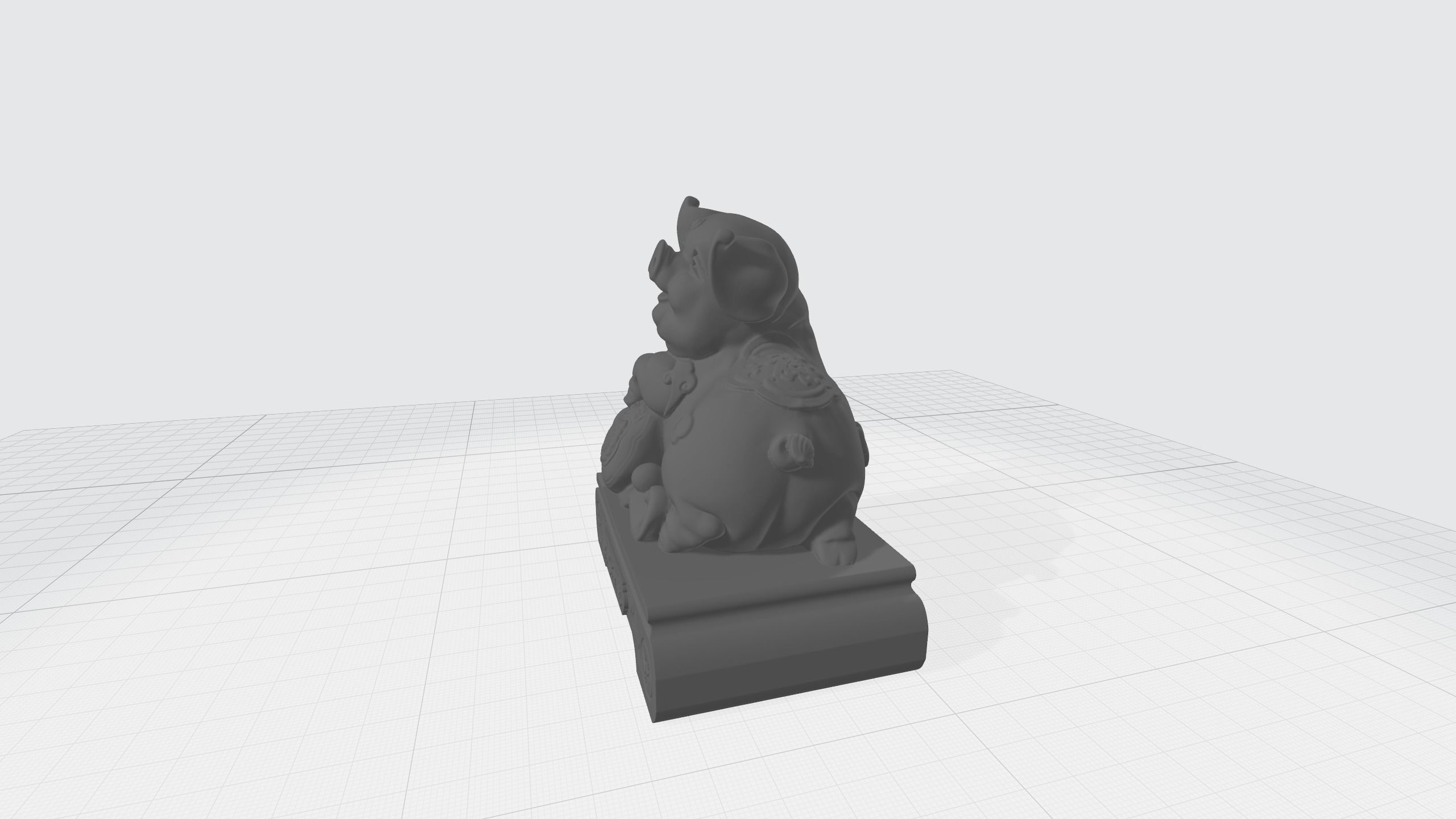 Chinese Zodiac - THE Pig - 12 Animal Designations 3D Model 3D print model_2