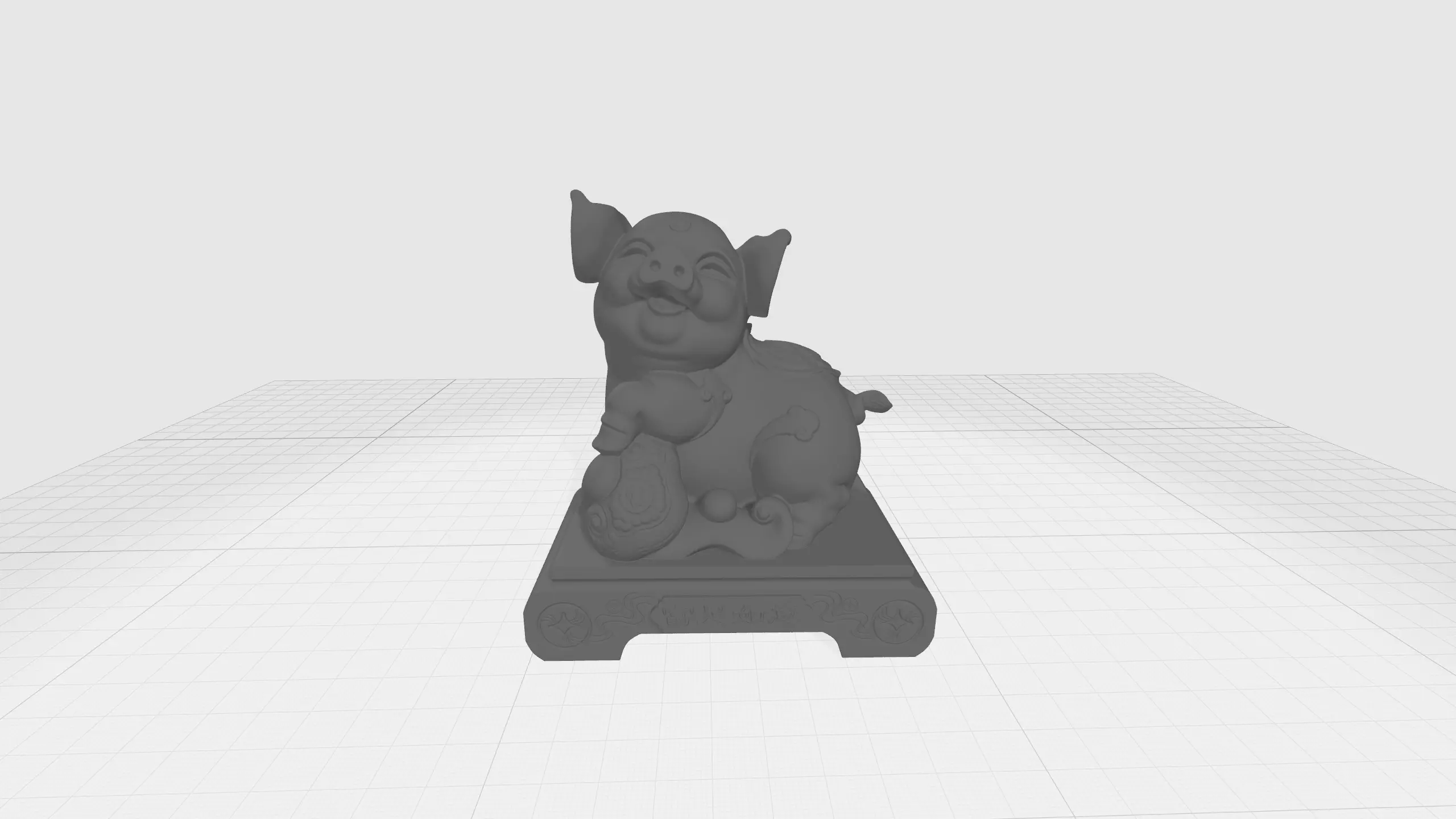 Chinese Zodiac - THE Pig - 12 Animal Designations 3D Model 3D print model_0