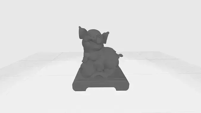 Chinese Zodiac - THE Pig - 12 Animal Designations 3D Model 3D print model