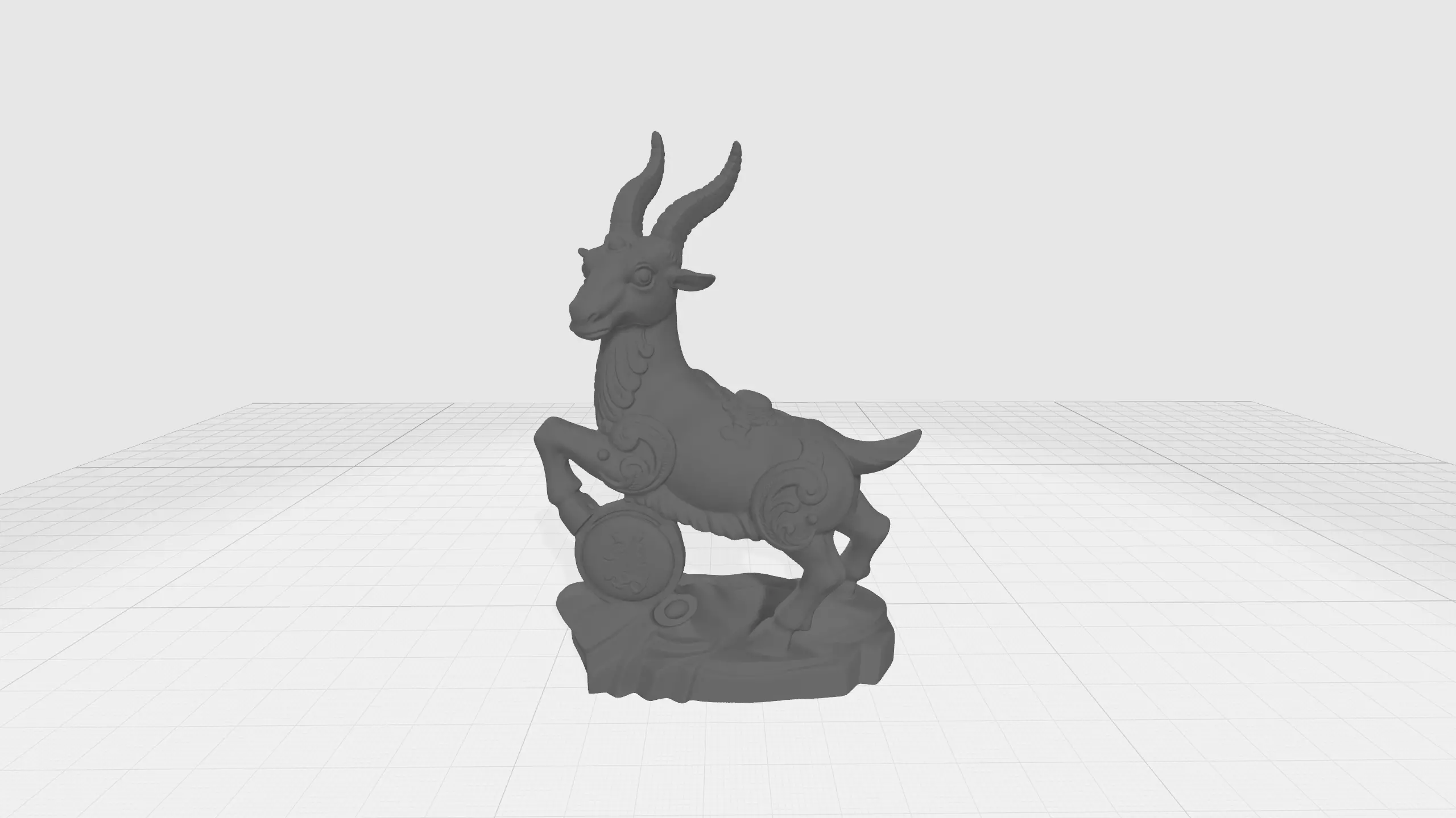 Chinese Zodiac - THE Goat - 12 Animal Designations 3D Model 3D print model_0